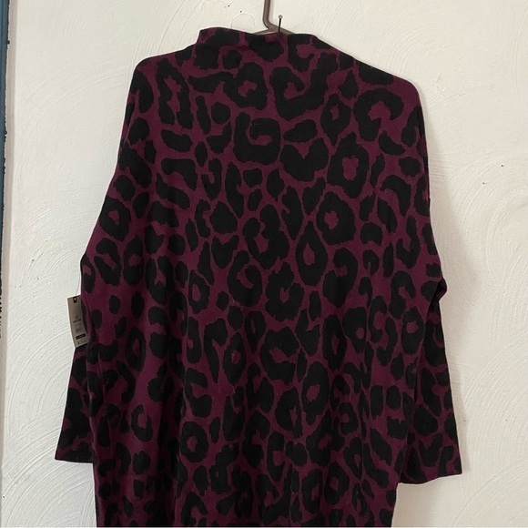 Time And Tru Dress Women’s  1X 16W-18W Mock Neck Jacquard Long Sleeve New - Picture 9 of 9